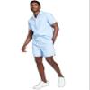 And Now This Men's Classic-Fit Drawstring Shorts Chambray XL view 1
