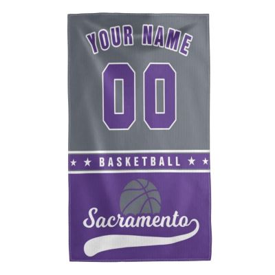 Gthujokd Custom basketball Graphic and City with Team Name Number Towel gifts for The fans Sport Towel 11 * 19in30 * 50cm (Towel Style-4)