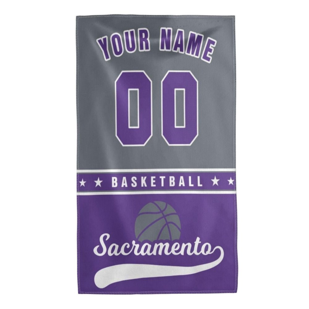 Gthujokd Custom basketball Graphic and City with Team Name Number Towel gifts for The fans Sport Towel 11 * 19in30 * 50cm (Towel Style-4)