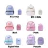 KRUIJHEU seersucker backpack, seersucker lunch box, personalized seersucker backpack, boy birthday gift, diaper bag, Off-white, backpack view 3