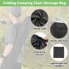 Camp Chair Replacement Bag with Drawstring Strap,39.3 X 7.1inches Camping Chair Carrying Bag Black Camp Chair Replacement Bag for Foldable Chair, Folding Lawn Chair, Tent Pole (Chair Is Not Included) view 3