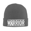 Brain Cancer Warrior Tumor Awareness Ribbon Beanie Hat Winter Unisex Knit Hat Ski Stocking Cuffed Cap Deep Heather view 1