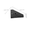 KOMBIUDA 4pcs Foosball Table Foot Pads Triangular Replacement Foot Mats for Table Football Game Plastic view 2