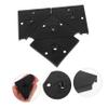 KOMBIUDA 4pcs Foosball Table Foot Pads Triangular Replacement Foot Mats for Table Football Game Plastic view 3
