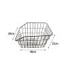 Pegciuho Sturdy Rear Bike Basket Storage Parts Bike Metal Rainproof view 3