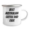 Best Australian Cattle Dad Ever Gifts: Funny Camping Mug for Australian Cattle Dog Lovers, 12 oz Stainless Steel with Enamel Finish, Perfect Graduation Gifts from Pawrents for Dog Dad view 2