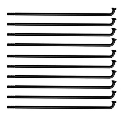 KTKEET Bike Spokes 12G Electric Bicycle Spokes 20/40PCS 2.5 mm Diameter Black Carbon Steel 70-262MM Bike Wheel Spokes with Nipple for E-Bike Motorcycle Tricycle (250mm 20pcs)