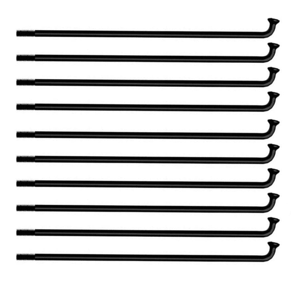 KTKEET Bike Spokes 12G Electric Bicycle Spokes 20/40PCS 2.5 mm Diameter Black Carbon Steel 70-262MM Bike Wheel Spokes with Nipple for E-Bike Motorcycle Tricycle (250mm 20pcs)