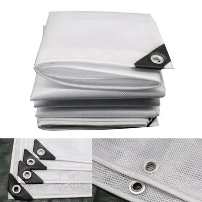 NXLXQ Waterproof Tarp Tent Cover Tarp for Under Tent Multi Purpose Protective Cover Durable Waterproof Weather Proof Rip and Tear Resistant 2.46ft x 6.56ft White