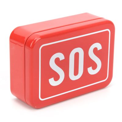 SPYMINNPOO Survival Kit Container, Stainless Steel Outdoor Emergency Equipment Box SOS Lifesaving Stainless Steel Toolbox Self Service Box