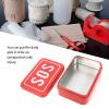 SPYMINNPOO Survival Kit Container, Stainless Steel Outdoor Emergency Equipment Box SOS Lifesaving Stainless Steel Toolbox Self Service Box view 2