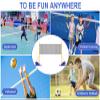 Volleyball Net Outdoor, Volleyball Net for Backyard,Portable Badminton Net Set for Tennis Metal Poles, with Carry Bag,Volleyball/Badminton Stand with Stable Base Outdoor Training,H1:1.55m-2.03m view 2