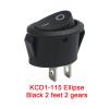 DLAHPJPT automotive electrical connectors 10 PCS Elliptical Ship type switch with lamp 3 Pin/2 Pin KCD1-115 Second and Third Gear Rocker Switch with Light(R 3 F 2 G) view 3