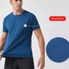 Mens Short Sleeve Dry Fit Active Crew Neck T Shirt - Athletic Running Gym Workout Tee Tops(Mint Green,M) view 4