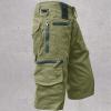 xoxingysm Mens Cargo Shorts with Multi Pockets Tactical Military Utility Shorts Lightweight Quick Dry Outdoor Hiking Shorts view 2