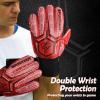 Sportout Goalie Gloves, Goalkeeper Gloves with Finger Protection, Breathable Soccer Goalie Gloves, 4mm Latex, for Kids Youth and Adult(Red,7) view 4