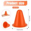 XIHIRCD 20pcs Soccer Cones, 3.15 Inch Mini Practice Cones Sports Cones Field Markers Cones Basketball Cones Training Cones for Outdoor Indoor Basketball Football Footwork Training (Orange) view 2