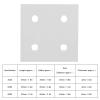 MUNEFE Pcs 4Hole Vertical Connectin Plate, Aluminium Connectin Plate, Aluminum Extrusion Joinin Board for Connection(6060-4 hole) view 3