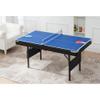 3 in 1 Pool Table Ping Pong Dining Table Combo Foldable Tabletop Mesa for Adults Multi Game Table with Billiard Accessories and Tennis Paddles,family movement (Green) view 2
