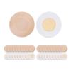 40 Pieces Disposable Nipple Covers for Women, Self-Adhesive, Large Satin Breast Petals Nipple Stickers for Women, Disposable Sticky Bra Pad Perfect for Discreet Coverage and Comfort,Beige view 1