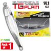 FUNKS TG Plain Tungsten Jig 400g 14oz Saltwater Fishing Jigs Metal Jigging Lure Deep Sea for Bass Unpainted with Paper Templates Designed in Japan view 2