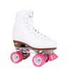 CHICAGO White Quad Roller Skates for Women Beginners with Triple Eight Saver Series Pad Set - Kneesavers Elbowsavers and Wristsavers Medium Sunset view 2