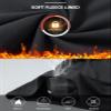 baleaf Thermal Long Sleeve Shirts for Women Mock Neck Base Layer Warm Fleece Winter Clothes Underwear Top with Neck Gaiter Black 3XL view 4
