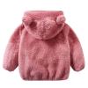 NineFit Basics Newborn Infant Baby Girls Boys Jacket Bear Ears Hooded Outerwear Zipper Warm Fleece Winter Coat (Pink, 18-24 Months) view 3