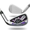 Right-Handed Golf Club Iron with Carbon/Steel Shaft - #7 Single Golf Iron Built for Men and Women Golf Sports (Purple,with Steel Shaft) view 1
