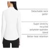 baleaf Women's Thermal Shirts Mock Neck Top with Neck Gaiter White L view 4