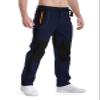 BondiTrekk Mens Snow Ski Pants Fleece Lined Winter Hiking Waterproof Insulated Snowboard Outdoor Pant with Belt Zipper Pockets Navy Blue L view 2
