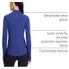baleaf Women's Thermal Shirts Mock Neck Top with Neck Gaiter Blue L view 4