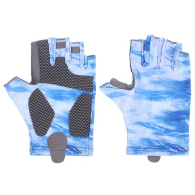 HANABASS Fishing Gloves Sun Protection Nonslip Half Finger Lightweight Outdoor Accessories