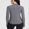baleaf Thermal Long Sleeve Shirts for Women Mock Neck Base Layer Underwear Top Warm Fleece Winter Clothes with Neck Gaiter Grey S view 3
