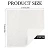 2Pcs Men's Handkerchiefs Selected Soft Solid Hankies Suit White Pocket Squares Towel Premium Gents Hankies for Men Women Christmas Father's Day Gifts view 2