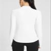 baleaf Women's Thermal Shirts Mock Neck Top with Neck Gaiter White S view 3