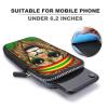 CWECVWE Small Crossbody Cellphone Wallet Bag, Mobile phone bag, Travel Purse Holder With Adjustable Strap Compatible with Cool Rasta Flag Weedleaf Rastafarian Reggae Lion view 3