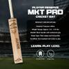 Almos Sports English Willow Cricket Bat  Players Reserve Grade 1, Lightweight 2.6 lb, Long Handle, 12 Grain Hard Hitting Bat for Adults view 3