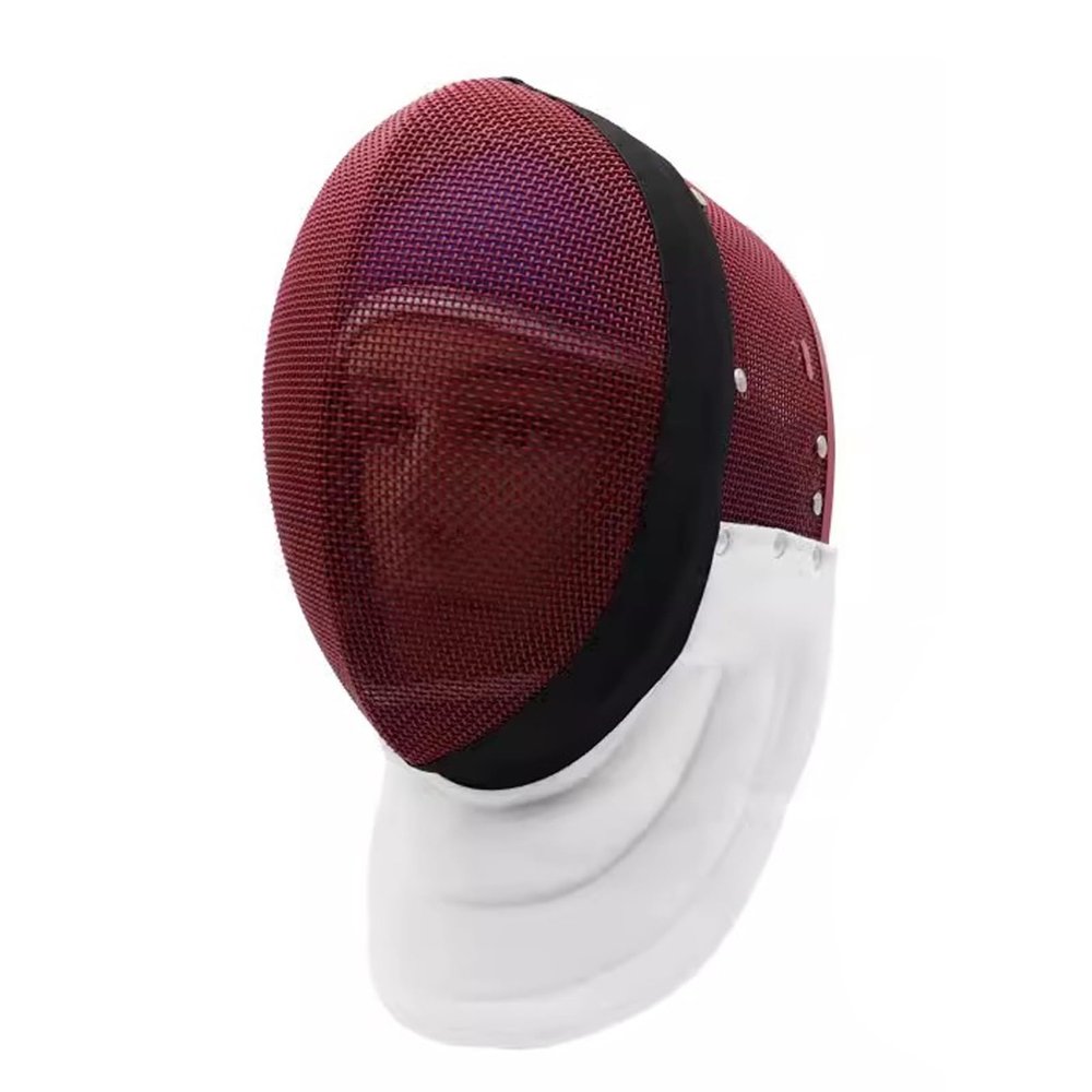 KXJPIZIYB 350N Fencing Mask, Epee Fencing Helmet, with Removable Lining, Fencing Gear, for Epee Athlet Training Athlet Use(Red,Medium)