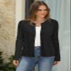 Arach&Cloz Womens 2025 Lightweight Button Down Long Sleeve Business Casual Clothes Crew Neck Soft Knit Fall Black Cardigan Summer Fashion Outfits Trendy Ribbed Sweater Tops view 2