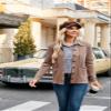 GRACE KARIN Womens Collared Cardigan 2024 Winter Trendy Button Down Open Front Long Sleeve Knit Cardigans Reddish Brown L view 2