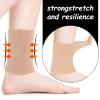 Piriuuo 2 Pcs Ankle Gel Sleeve Padded Skate Socks Ankle Protector for Shoes Ice Skate Guards Padded Ankle Protector Brace Ice Skating Protection for Figure Skating Riding Hockey Roller Inline Ski view 3