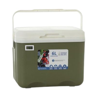 Amagogo Cooler Box Small Ice Chest Personal 6L Cold Storage Insulated Box Insulated Portable Cooler for Commercial Party Breast Milk, Green
