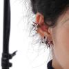 YZYDF Bat Clip On Earrings with Heart for Women Animal Earrings n-Piercied Earrings Halloween Earrings Cartilage Earrings view 3