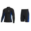 GoldFin Mens Wetsuit Tops and Wetsuit Shorts, 2mm Wet Suits Neoprene Short and Jacket for Men Keep Warm in Cold Water Swimming Snorkeling Diving Surfing Kayaking, Blue Large view 1
