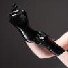 ABWL Black Latex Gloves for Women Men,Natural Rubber Short Gloves Cosplay Costume Party Clubwear (XL) view 4