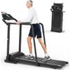 Ksports Advanced Rehab Walking Treadmill with 2.25HP Motor, Long Handrails for Balance, 287 LB Capacity, 0.4-8.0 MPH, 3-Level Incline, Bluetooth for Kinomap, Zwift & FitShow, Foldable with LCD Display view 1