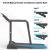 Ksports Advanced Rehab Walking Treadmill with 2.25HP Motor, Long Handrails for Balance, 287 LB Capacity, 0.4-8.0 MPH, 3-Level Incline, Bluetooth for Kinomap, Zwift & FitShow, Foldable with LCD Display view 3