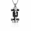 QGJNSGC Racing Car Urn Necklace for Ashes for Women Men Formula ONE Motor Racing Car Ash Pendant Car Cremation Jewelry Memorial Locket Pendant Keepsake Ashes Holder Gift view 1