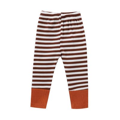 Dkygxwt Baby Girls Home Wear Leggings Infant New-orn Boys Stripe Knitted Tights Soft Roomy Fit (Brown, 18-24 Months)